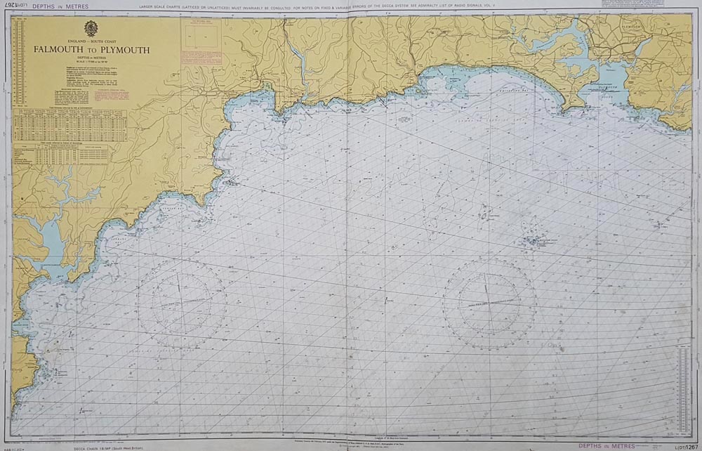 Admiralty Chart - South Cornwall and South Devon